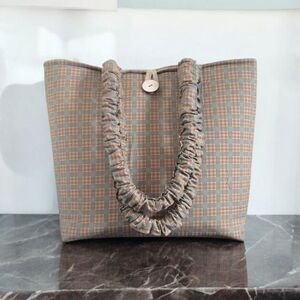 Elegant Checkered Tote Bag